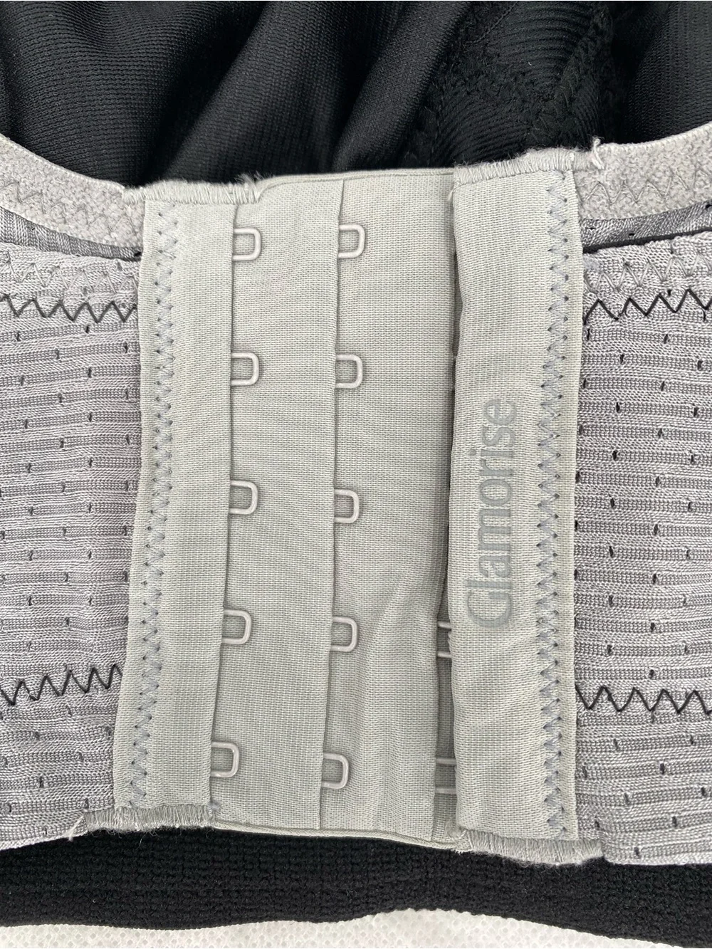 Glamorise Double‎ Layer Custom Control Sports Bra Gray/Black 40-H
